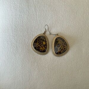 Leopard Dangling Earrings